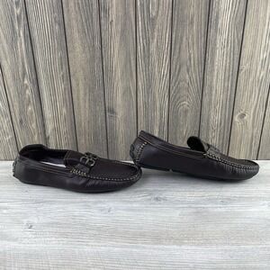 Giovanni Mens Loafers Dress Shoes  Slip On Classic Brown Size: 11